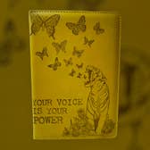 Journal Your Voice is Your Power Vegan Journal