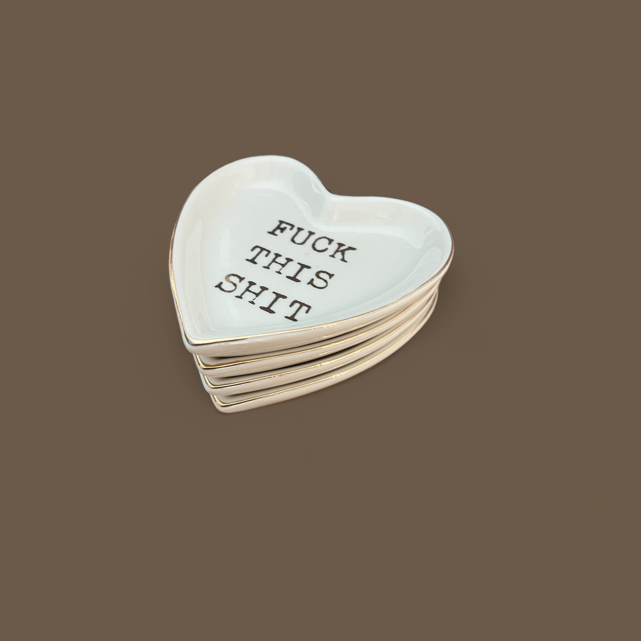 Fuck This Shit  Boho Trinket Dish Jewelry Cuss Word Tray Home Decor