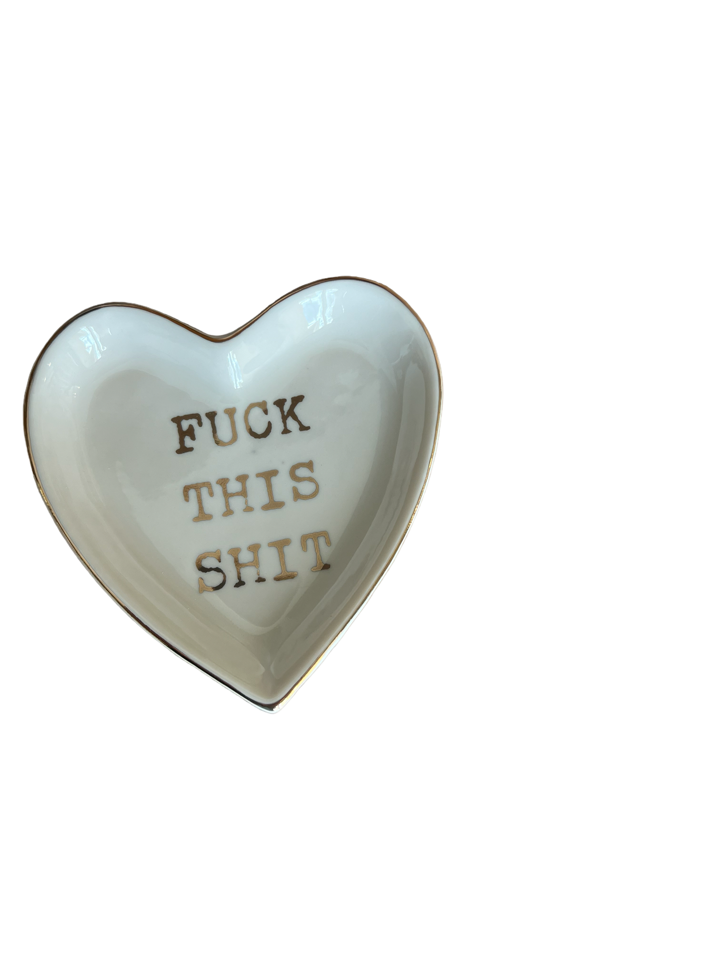 Fuck This Shit  Boho Trinket Dish Jewelry Cuss Word Tray Home Decor